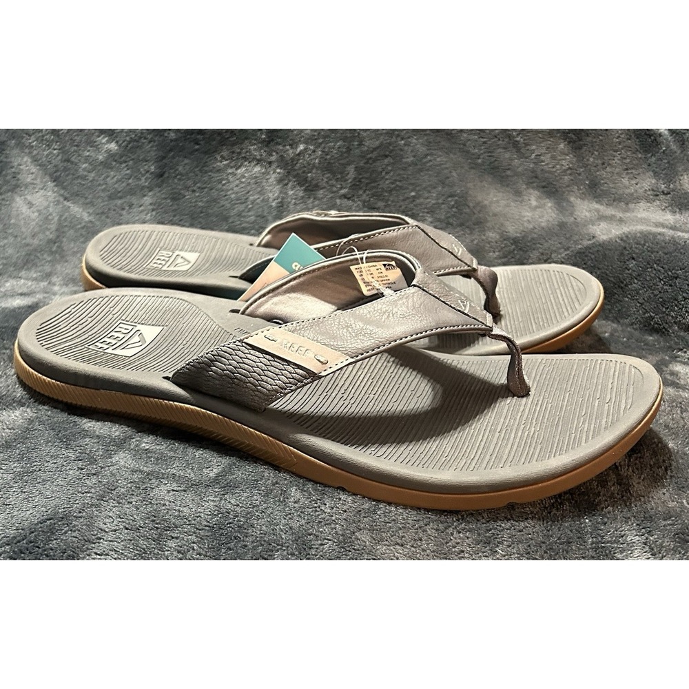 Reef Santa Ana Men's Size 13 Grey Flip Flops Sandals